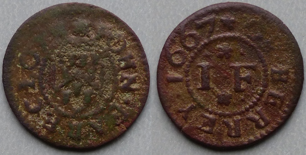 Bury St. Edmunds, John Farecloth 1667 farthing Bury St. Edmunds, John Farecloth 1667 farthing